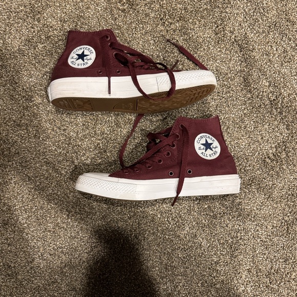 Converse Women's Dark Red Sneakers - Picture 3 of 5